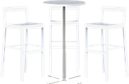 Baxter Bar Table Package - 3 Stools